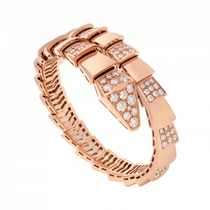 [Elitejewels]SERPENTI WIDE BRACELET PINK GOLD DIAMOND