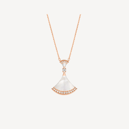 [Elitejewels]DREAM NECKLACE MOP PINK GOLD DIAMOND