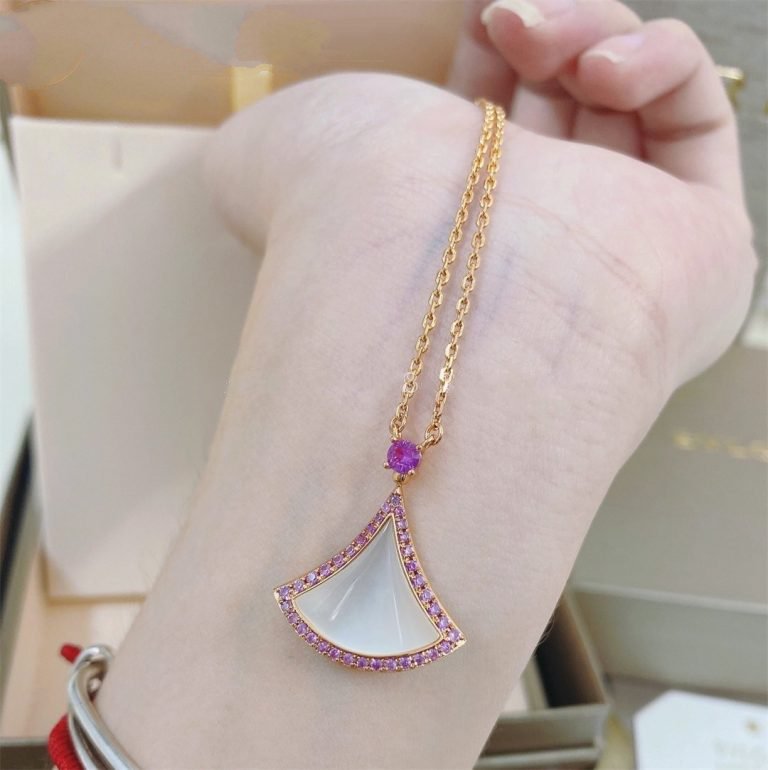 [Elitejewels]DREAM NECKLACE MOP DIAMOND PINK