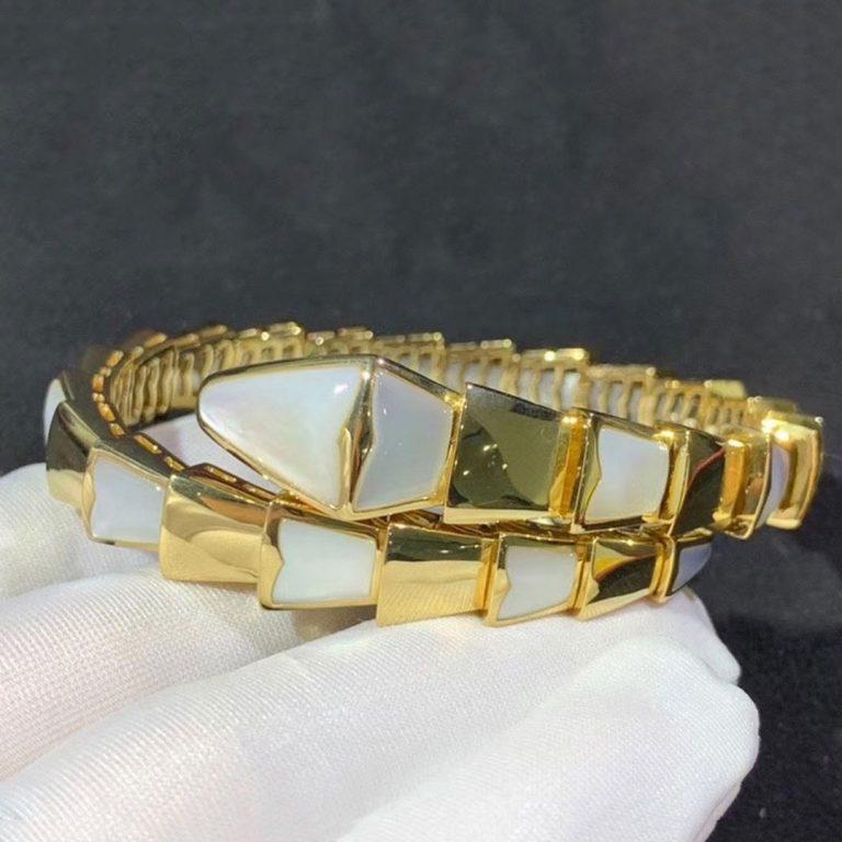 [Elitejewels]SERPENTI BRACELET MOP GOLD