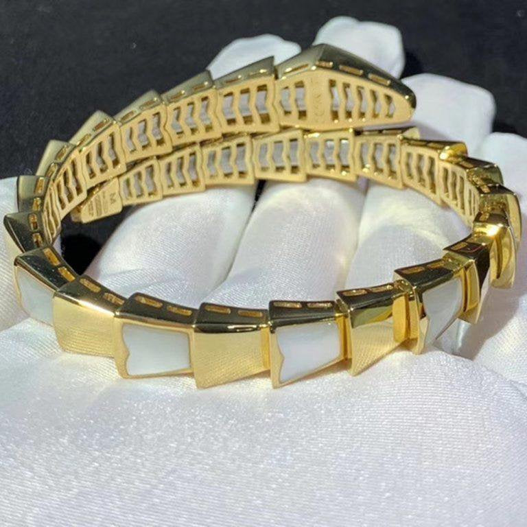 [Elitejewels]SERPENTI BRACELET MOP GOLD