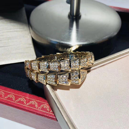 [Elitejewels]SERPENTI BRACELET 8MM GOLD DIAMOND