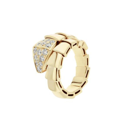 [Elitejewels]SERPENTI RING GOLD DIAMOND