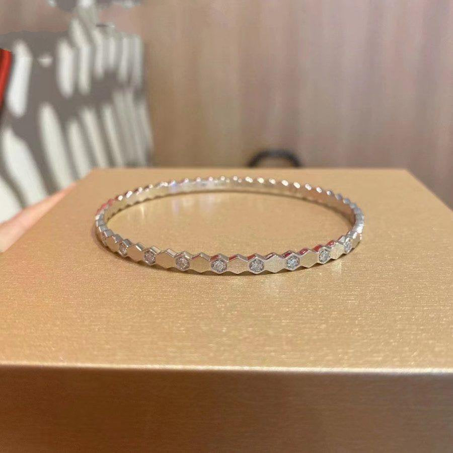 [Elitejewels]BEE LOVE SILVER DIAMOND BRACELET