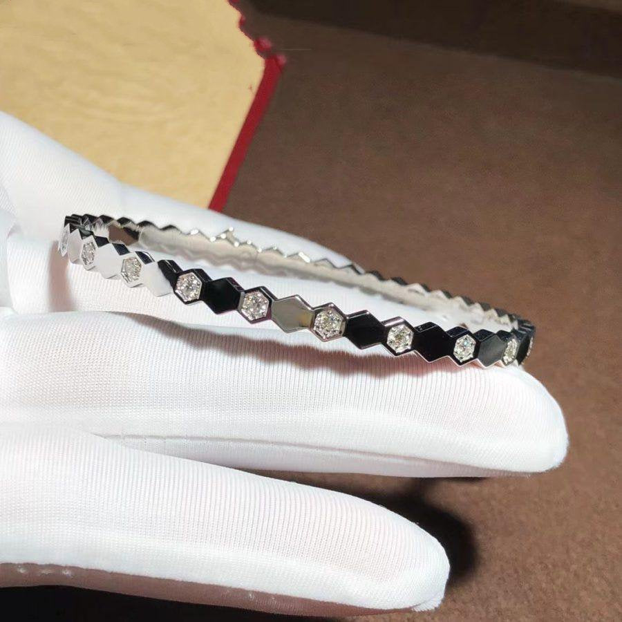 [Elitejewels]BEE LOVE SILVER DIAMOND BRACELET