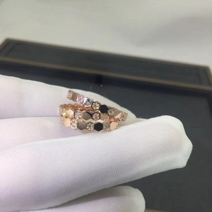 [Elitejewels] BIENENLIEBE RING ROSA GOLD DIAMANT