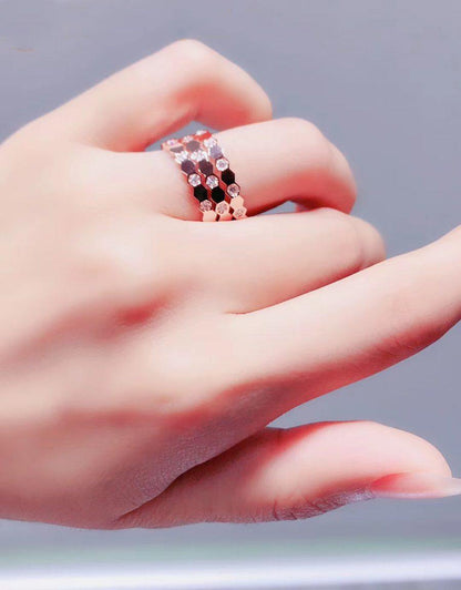 [Elitejewels] BIENENLIEBE RING ROSA GOLD DIAMANT