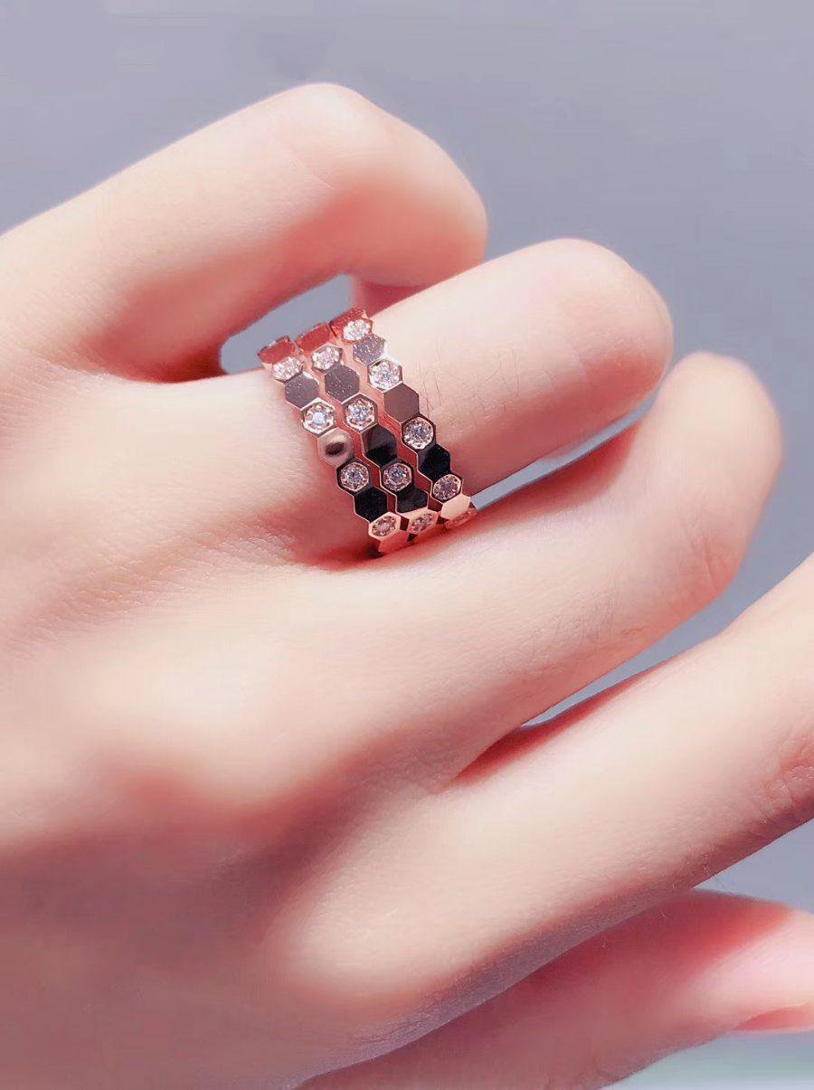 [Elitejewels] BIENENLIEBE RING ROSA GOLD DIAMANT