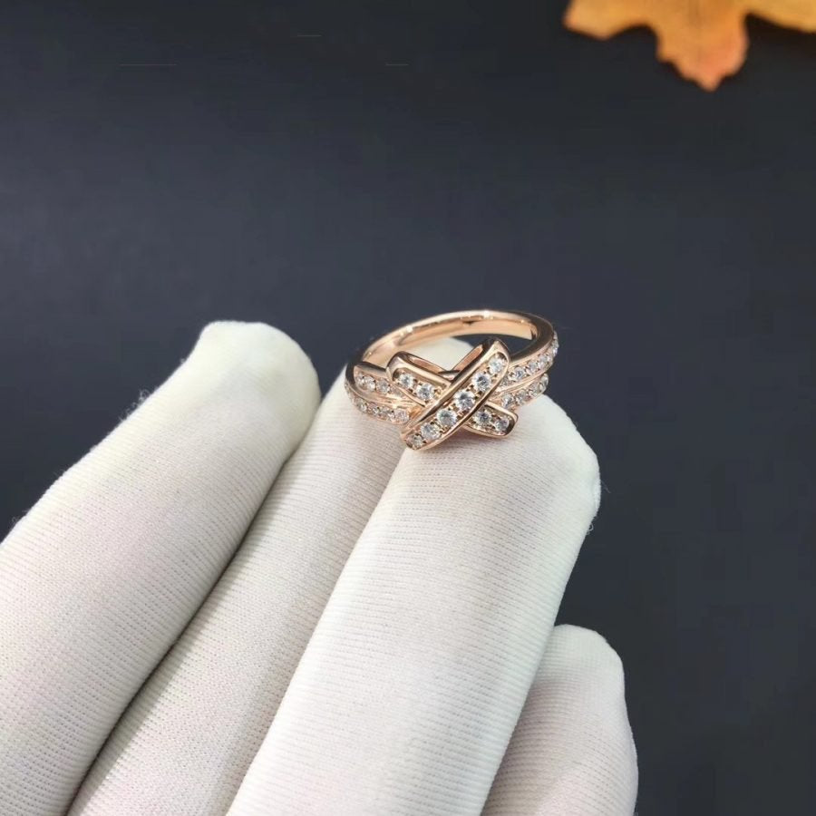 [Elitejewels]JEUX DE RING PINK GOLD DIAMOND