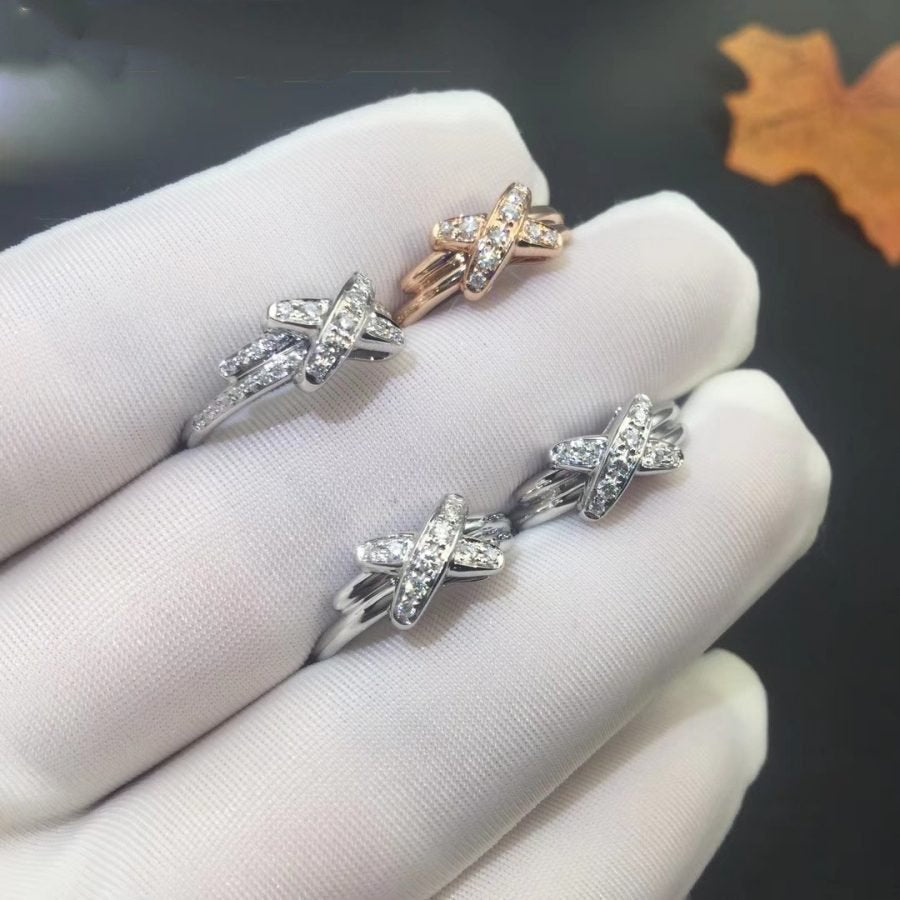 [Elitejewels]ジュー ドゥ シルバー ダイヤモンド リング