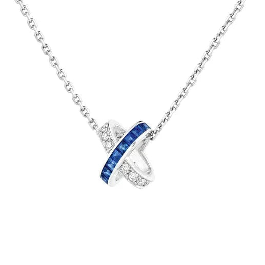 [Elitejewels]LIENS DIAMOND SILVER NECKLACE