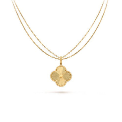 [Elitejewels] KLEEBLATT 25MM ANHÄNGER HALSKETTE GOLD 