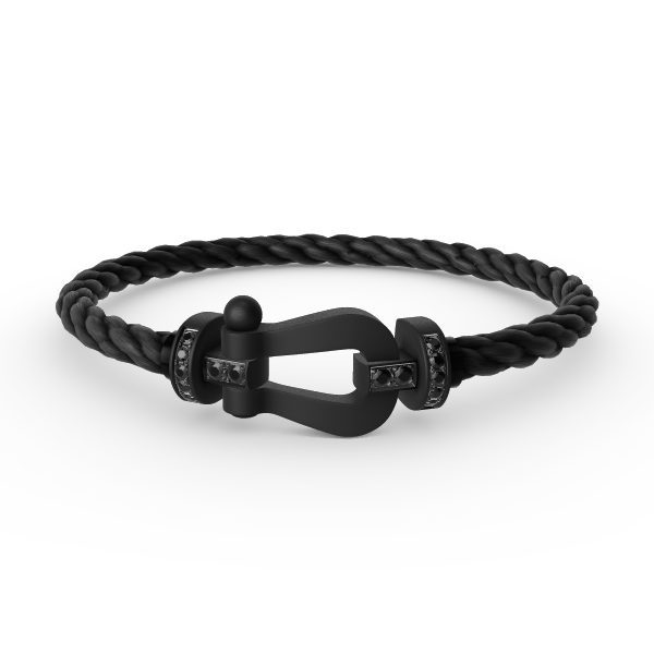 [Elitejewels]FORCE ラージシリーズ ホースシュー ブラック サムライ ブレスレット