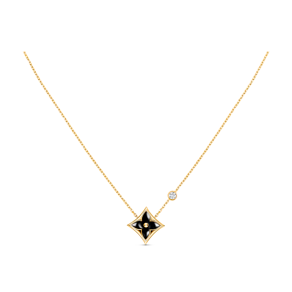 [Elitejewels]HALSKETTE MIT SCHWARZEM STERN