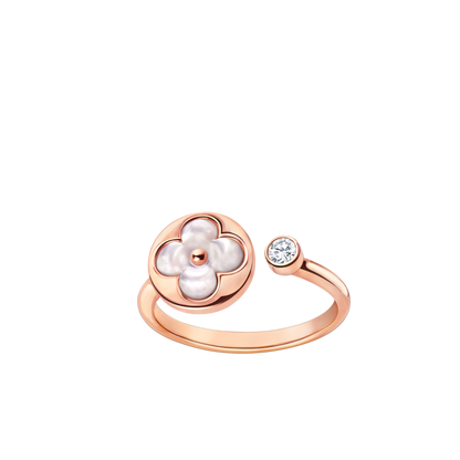[Elitejewels]SUN 1 ダイヤモンド ピンク モップ リング