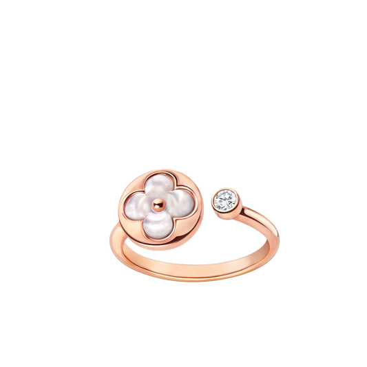 [Elitejewels]SUN 1 ダイヤモンド ピンク モップ リング
