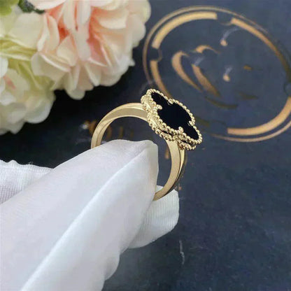 [Elitejewels]クローバーオニキスリング