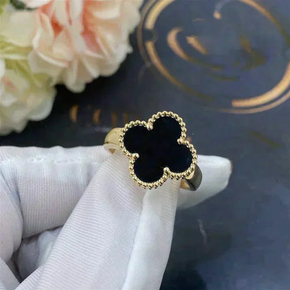 [Elitejewels]クローバーオニキスリング
