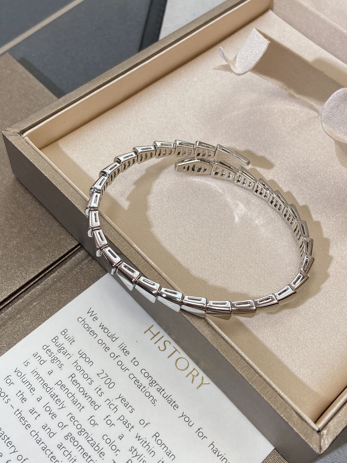 [Elitejewels]SERPENTI VIPER SILVER BRACELET