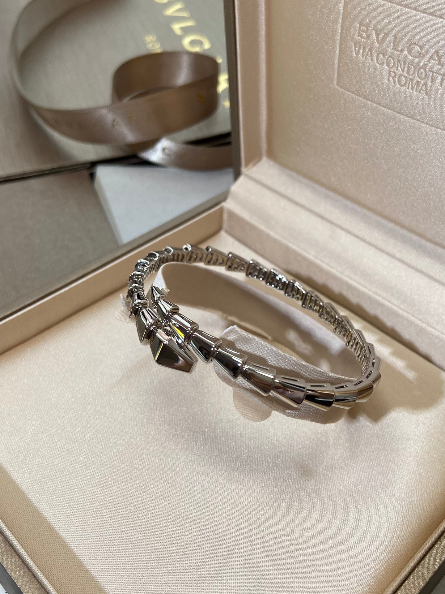 [Elitejewels]SERPENTI VIPER SILVER BRACELET